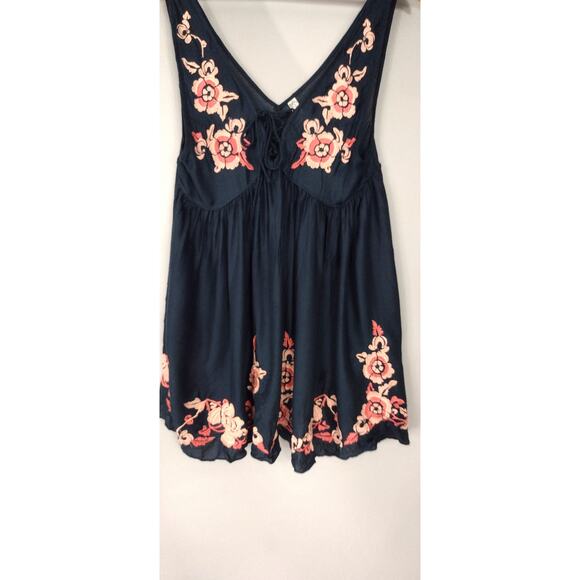 Intimately Free People Aida Embroidered Slip Modal soft Tank Top Slip Dress XS - Picture 4 of 15